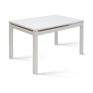 Стол Барон-4 80Х120/170 ст.экстрабелое/белый глянец